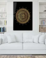 Ayet-el Kürsi Arapça Hat Sanatı Kırılmaz Temperli Cam Tablo - Görsel 2