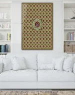 Allah Lafzı Motifli Dekoratif Kırılmaz Temperli Cam Tablo - Görsel 2