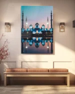 Şeyh Zayed Camii Manzaralı Kırılmaz Temperli Cam Tablo - Görsel 3