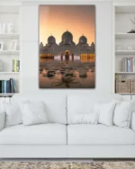 Şeyh Zayed Camii Gün Batımı Kırılmaz Temperli Cam Tablo - Görsel 2