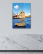 İstanbul Ortaköy Camii Deniz Manzaralı Kırılmaz Temperli Cam Tablo - Görsel 4