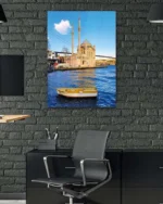 İstanbul Ortaköy Camii Deniz Manzaralı Kırılmaz Temperli Cam Tablo - Görsel 6