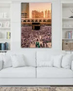 Kabe ve Kalabalık Manzarası Kırılmaz Temperli Cam Tablo - Görsel 2