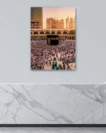 Kabe ve Kalabalık Manzarası Kırılmaz Temperli Cam Tablo - Görsel 4