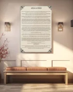 Veda Hutbesi Kırılmaz Temperli Cam Tablo - Görsel 3