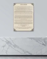 Veda Hutbesi Kırılmaz Temperli Cam Tablo - Görsel 4