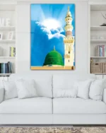 Mescid-i Nebevi Güneşli Gökyüzü Kırılmaz Temperli Cam Tablo - Görsel 2