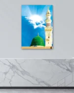 Mescid-i Nebevi Güneşli Gökyüzü Kırılmaz Temperli Cam Tablo - Görsel 4