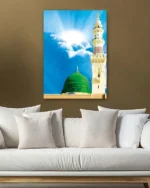 Mescid-i Nebevi Güneşli Gökyüzü Kırılmaz Temperli Cam Tablo - Görsel 5