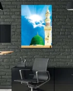 Mescid-i Nebevi Güneşli Gökyüzü Kırılmaz Temperli Cam Tablo - Görsel 6