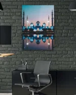 Şeyh Zayed Camii Gün Batımı Kırılmaz Temperli Cam Tablo - Görsel 6