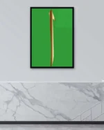 Yeşil Zeminli Elif Harfi Kırılmaz Temperli Cam Tablo - Görsel 4