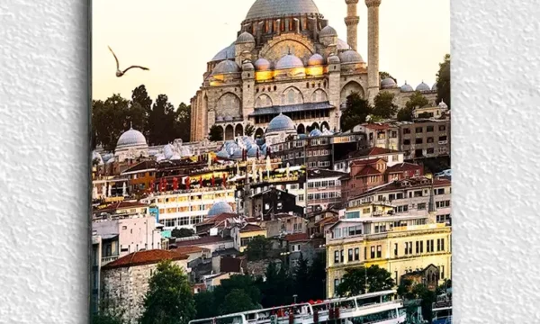 İstanbul Süleymaniye Camii  Kırılmaz Temperli Cam Tablo