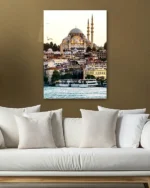 İstanbul Süleymaniye Camii  Kırılmaz Temperli Cam Tablo - Görsel 5