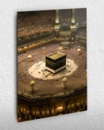 Kabe-i Muazzama Hac ve Umre Manzarası Kırılmaz Temperli Cam Tablo
