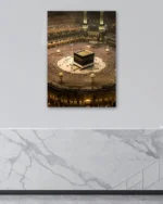 Kabe-i Muazzama Hac ve Umre Manzarası Kırılmaz Temperli Cam Tablo - Görsel 4