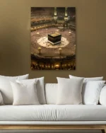 Kabe-i Muazzama Hac ve Umre Manzarası Kırılmaz Temperli Cam Tablo - Görsel 5