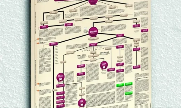 Şecere-i Muhammedi Peygamberler Soyu Şeması Kırılmaz Temperli Cam Tablo