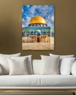 Kubbet-üs-Sahra Detaylı Mimari Görünüm Kırılmaz Temperli Cam Tablo - Görsel 5
