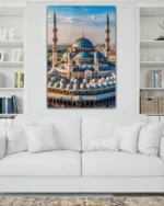 Mavi Kubbeli Büyük Cami Kırılmaz Temperli Cam Tablo - Görsel 2