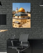 Mescid-i Aksa Altın Kubbe Kırılmaz Temperli Cam Tablo - Görsel 6