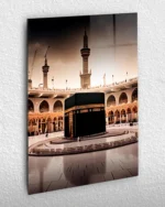 Kâbe Manzarası Kırılmaz Temperli Cam Tablo