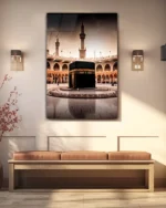 Kâbe Manzarası Kırılmaz Temperli Cam Tablo - Görsel 3