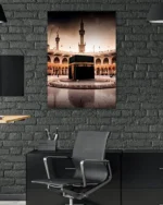 Kâbe Manzarası Kırılmaz Temperli Cam Tablo - Görsel 6