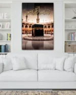 Bismillahirrahmanirrahim ve Kâbe Kırılmaz Temperli Cam Tablo - Görsel 2