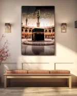 Bismillahirrahmanirrahim ve Kâbe Kırılmaz Temperli Cam Tablo - Görsel 3