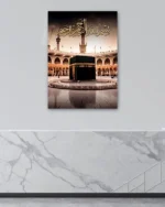 Bismillahirrahmanirrahim ve Kâbe Kırılmaz Temperli Cam Tablo - Görsel 4