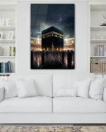 Kabe Gece Yağmurlu Kırılmaz Temperli Cam Tablo - Görsel 2