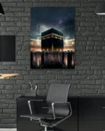 Kabe Gece Yağmurlu Kırılmaz Temperli Cam Tablo - Görsel 6