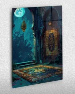 Gece ve Seccade Kırılmaz Temperli Cam Tablo