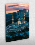 Şehir ve Cami Kırılmaz Temperli Cam Tablo
