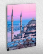 Sultan Ahmet Cami Manzarası Kırılmaz Temperli Cam Tablo