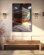 Kutsal Kabe İç Mekan Kırılmaz Temperli Cam Tablo - Görsel 3