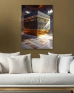 Kutsal Kabe İç Mekan Kırılmaz Temperli Cam Tablo - Görsel 5