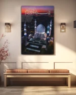 Sultan Salahuddin Abdul Aziz Şah Camii Kırılmaz Temperli Cam Tablo - Görsel 3