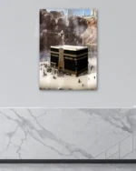 Kabe ve Mekke Dağ Manzarası Kırılmaz Temperli Cam Tablo - Görsel 4