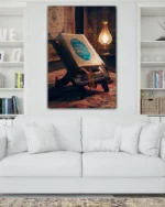 Rahle Üzerinde Kur'an Kırılmaz Temperli Cam Tablo - Görsel 2