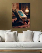 Rahle Üzerinde Kur'an Kırılmaz Temperli Cam Tablo - Görsel 5