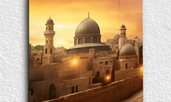 Mescid-i Aksa Kırılmaz Temperli Cam Tablo