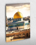 Mescid-i Aksa ve Kubbetüs Sahra Kırılmaz Temperli Cam Tablo