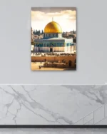 Mescid-i Aksa ve Kubbetüs Sahra Kırılmaz Temperli Cam Tablo - Görsel 4