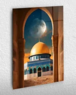 Kubbetüs Sahra Gece Manzarası Kırılmaz Temperli Cam Tablo
