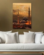 Namaz Çağrısı Kırılmaz Temperli Cam Tablo - Görsel 5