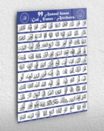 Esmaül Hüsna 99 İsim Kırılmaz Temperli Cam Tablo