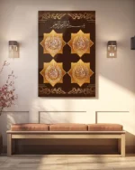 Dört Kul Süresi Motifli Kırılmaz Temperli Cam Tablo - Görsel 3