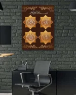 Dört Kul Süresi Motifli Kırılmaz Temperli Cam Tablo - Görsel 6